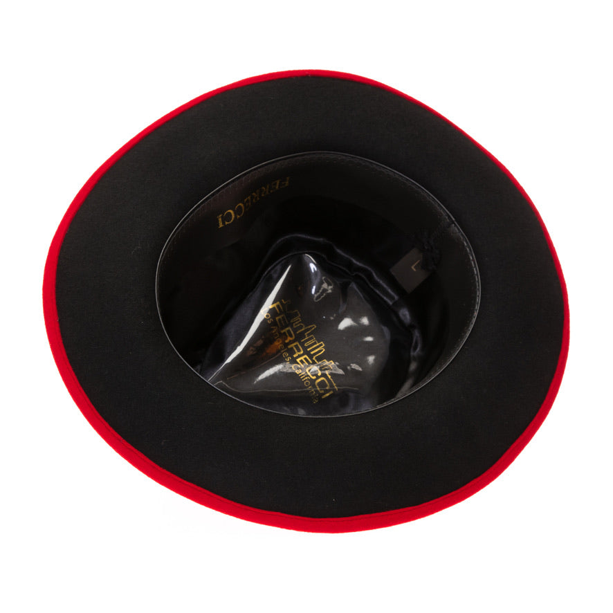 Australian Wool Red Grayson Fedora Hat