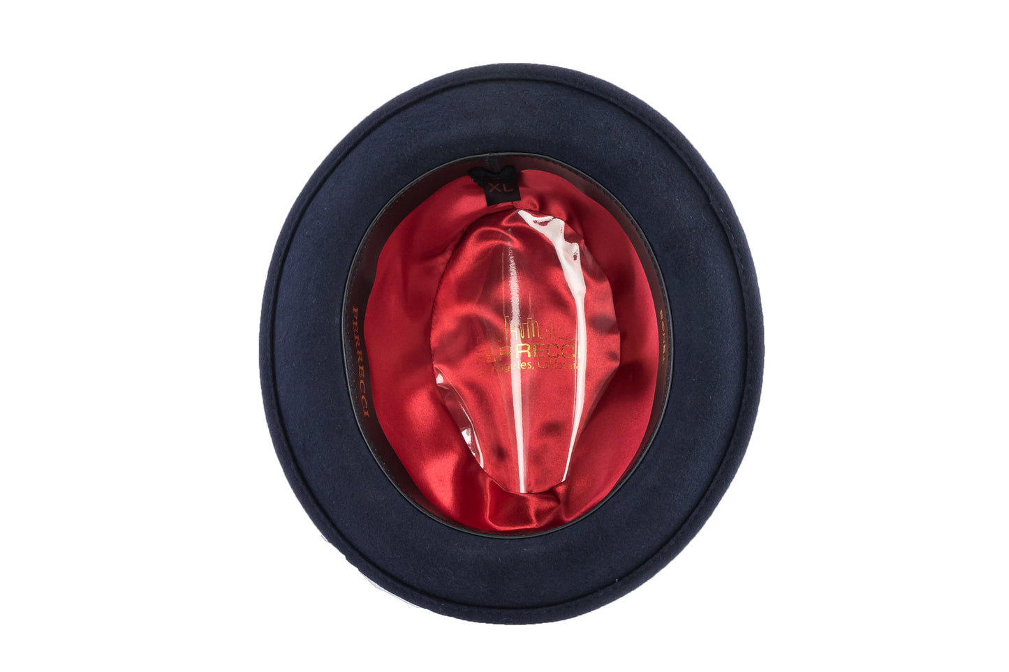 Australian Premium Wool Navy Brooks Fedora Hat