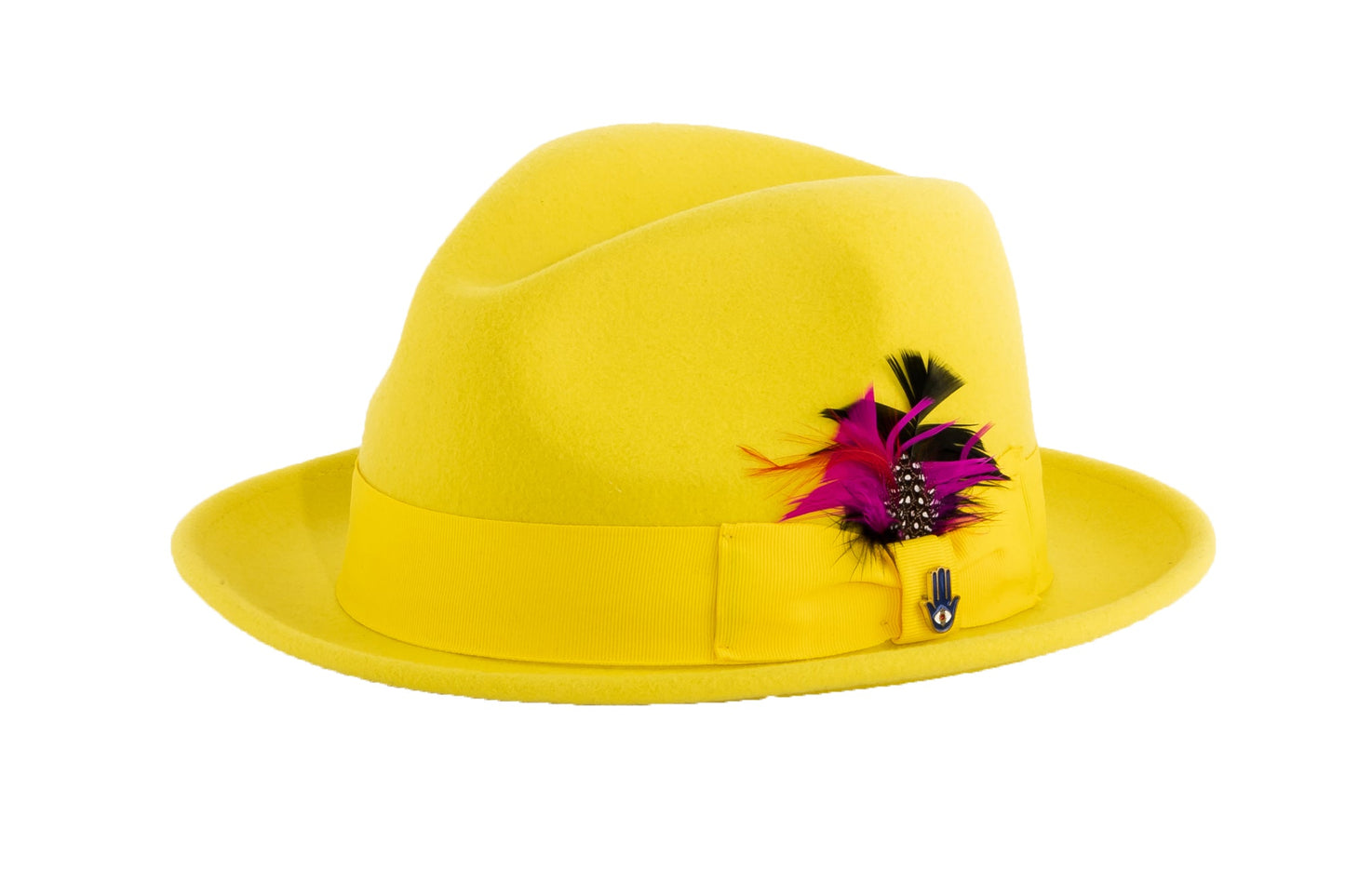 Australian Premium Wool Yellow Brooks Fedora Hat