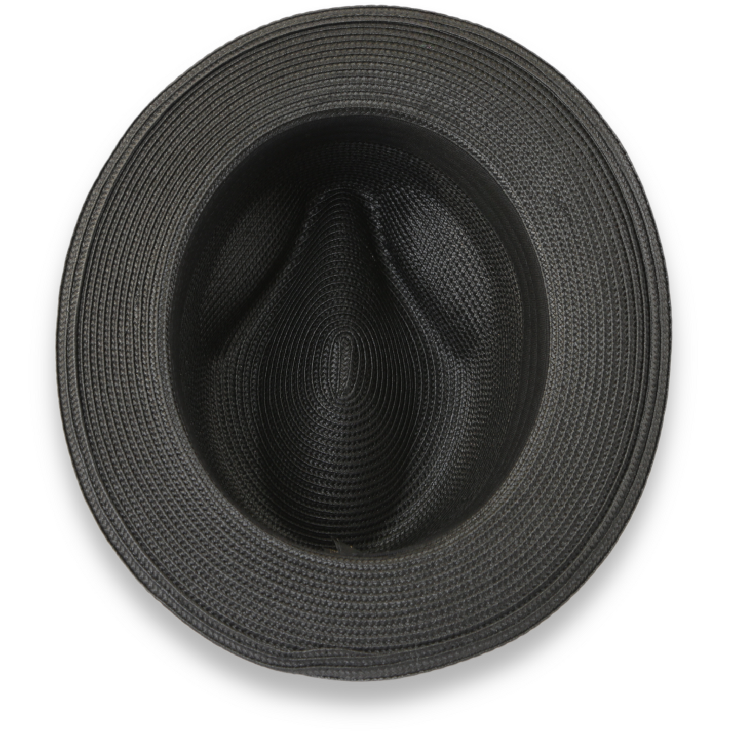 Mar Azul Crushable Straw Hat Fedora in Black