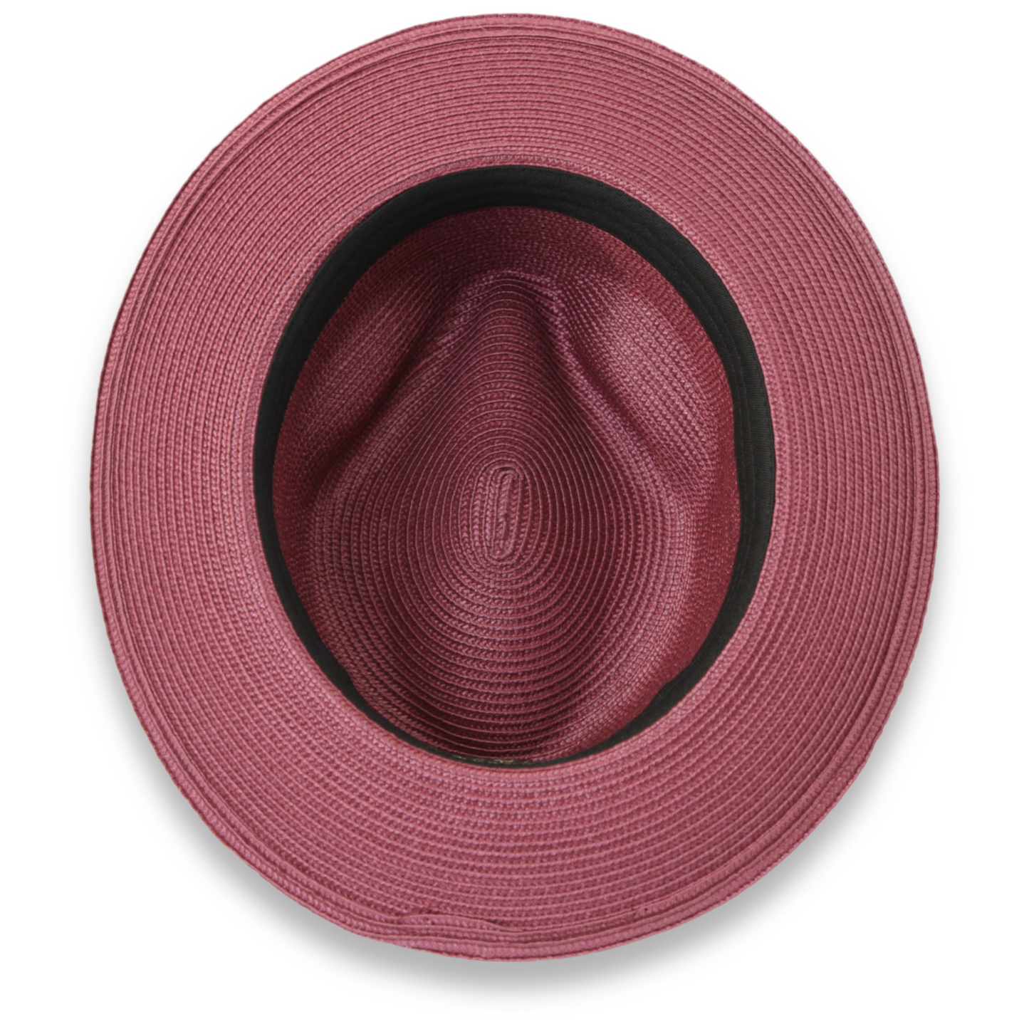 Mar Azul Crushable Straw Hat Fedora in Burgundy