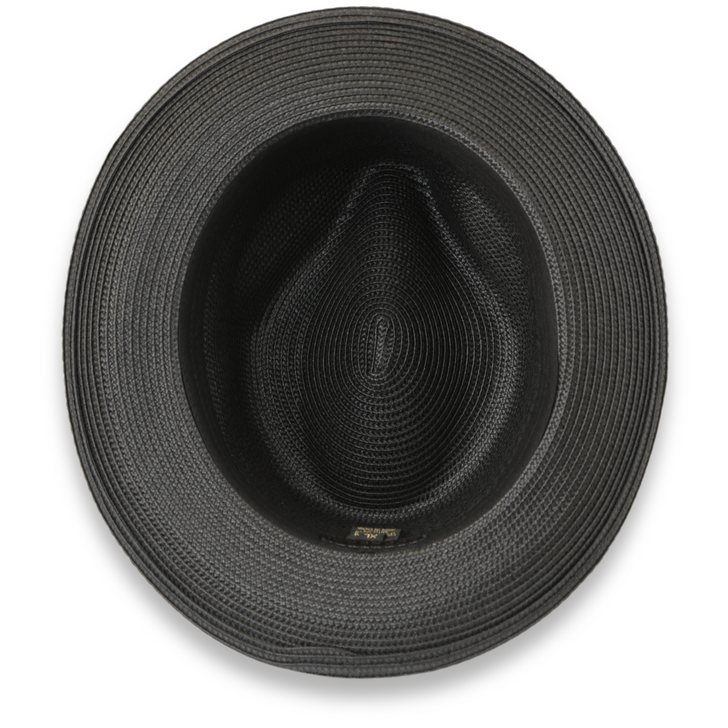 Habana Crushable Straw Hat Fedora in Charcoal