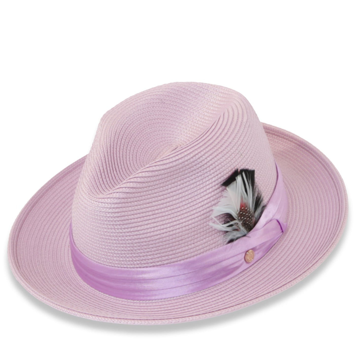 Mar Azul Crushable Straw Hat Fedora in Purple