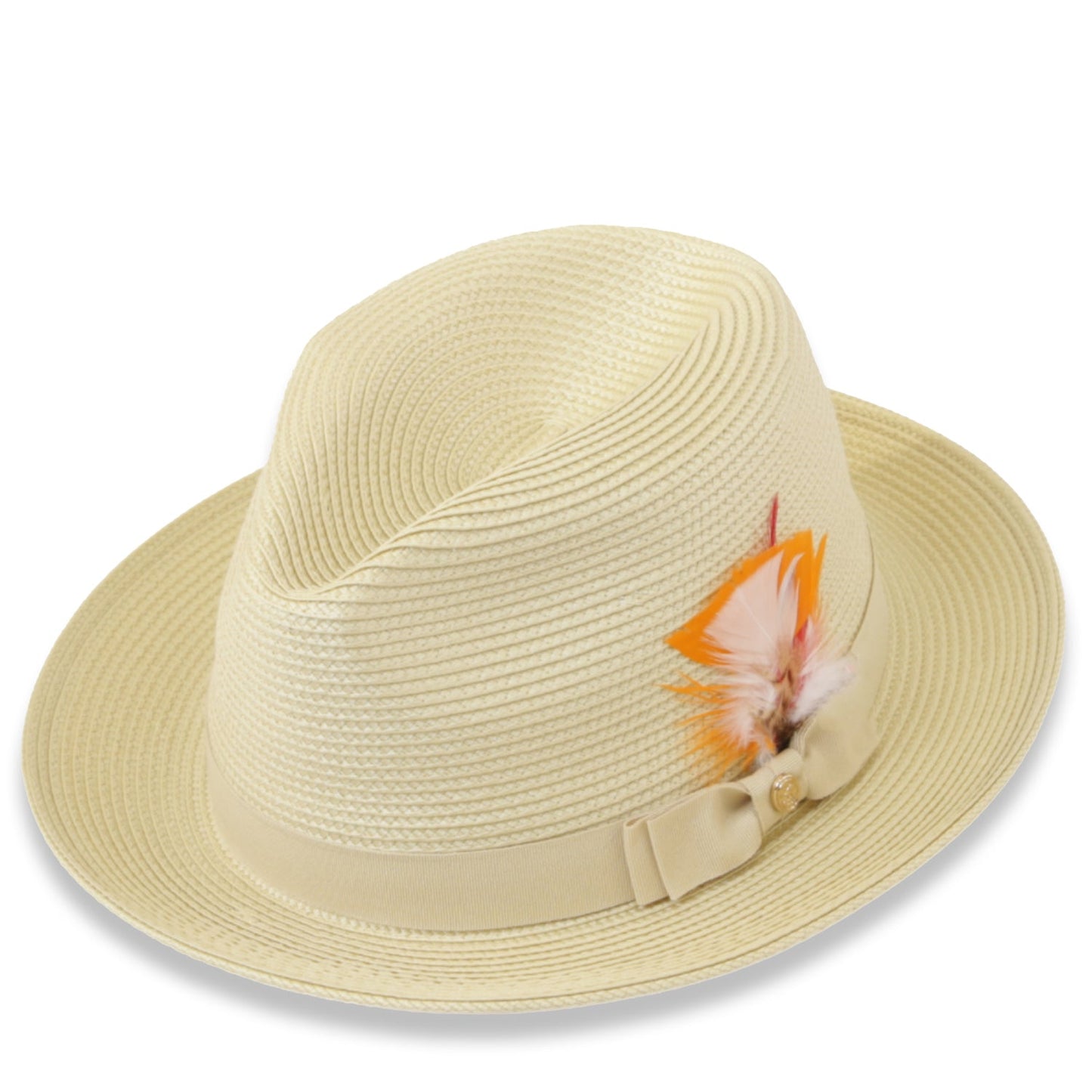 Habana Crushable Straw Hat Fedora in Tan