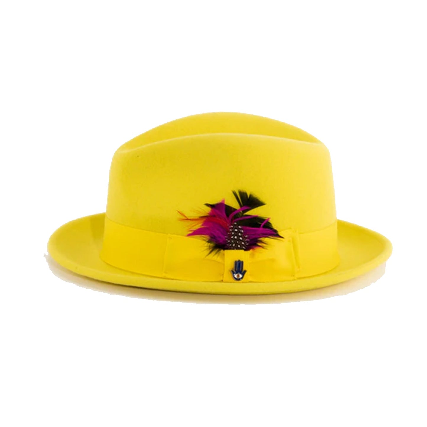 Australian Premium Wool Yellow Brooks Fedora Hat