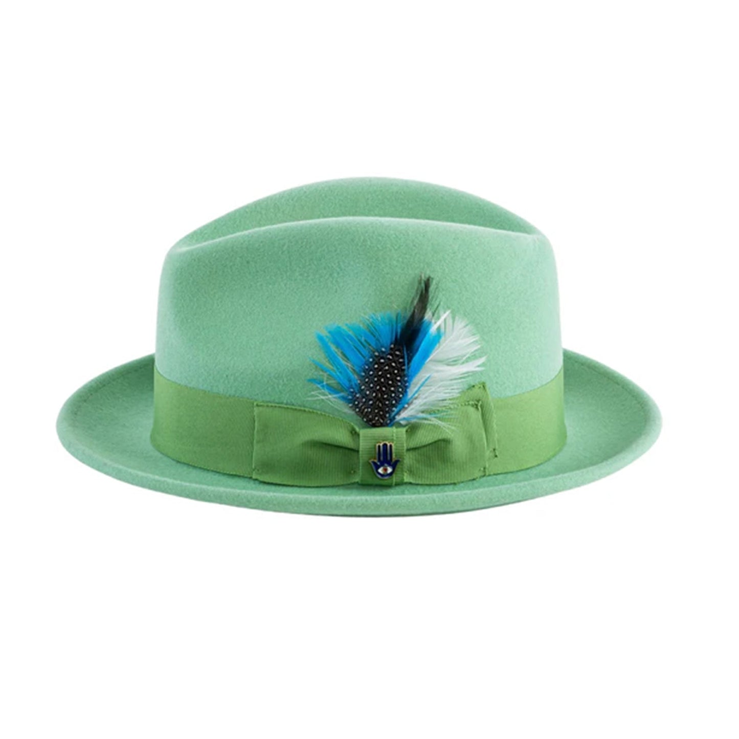 Australian Premium Wool Lime Green Brooks Fedora Hat