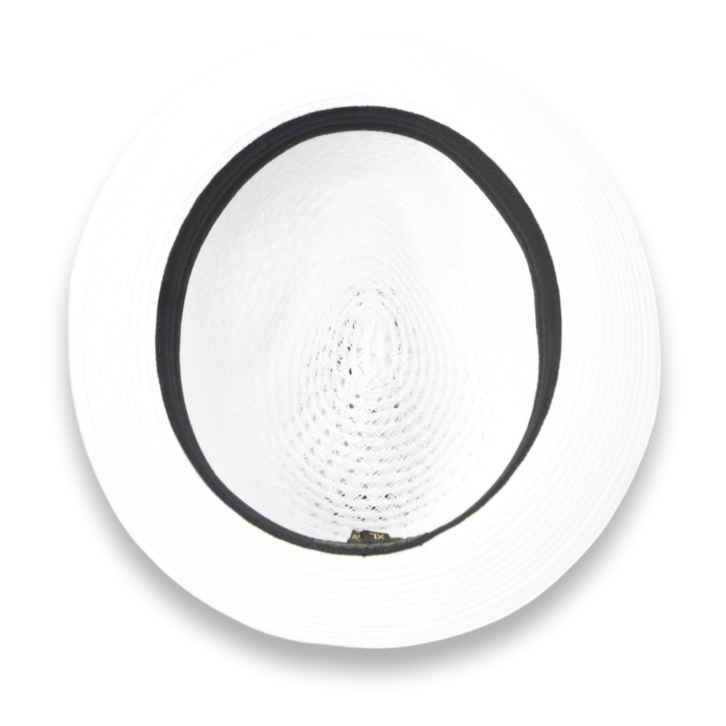 Panama Crushable Straw Hat Fedora in White