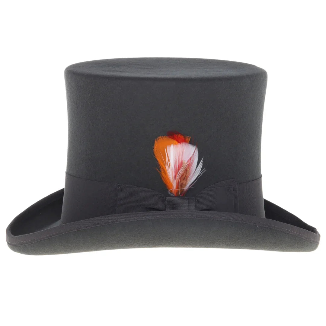 Premium Wool Charcoal Top Hat