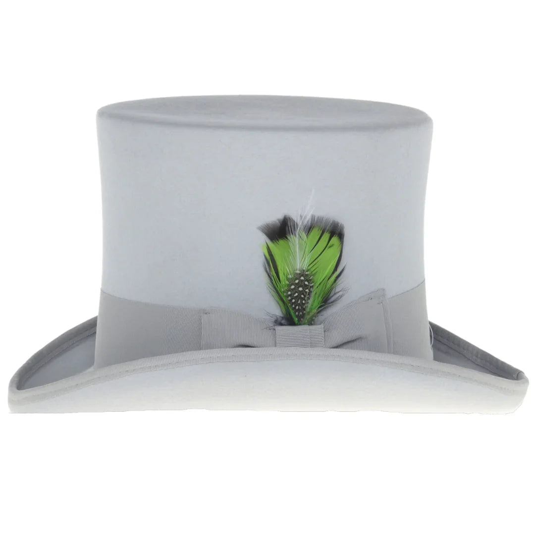 Premium Wool Light Grey Top Hat