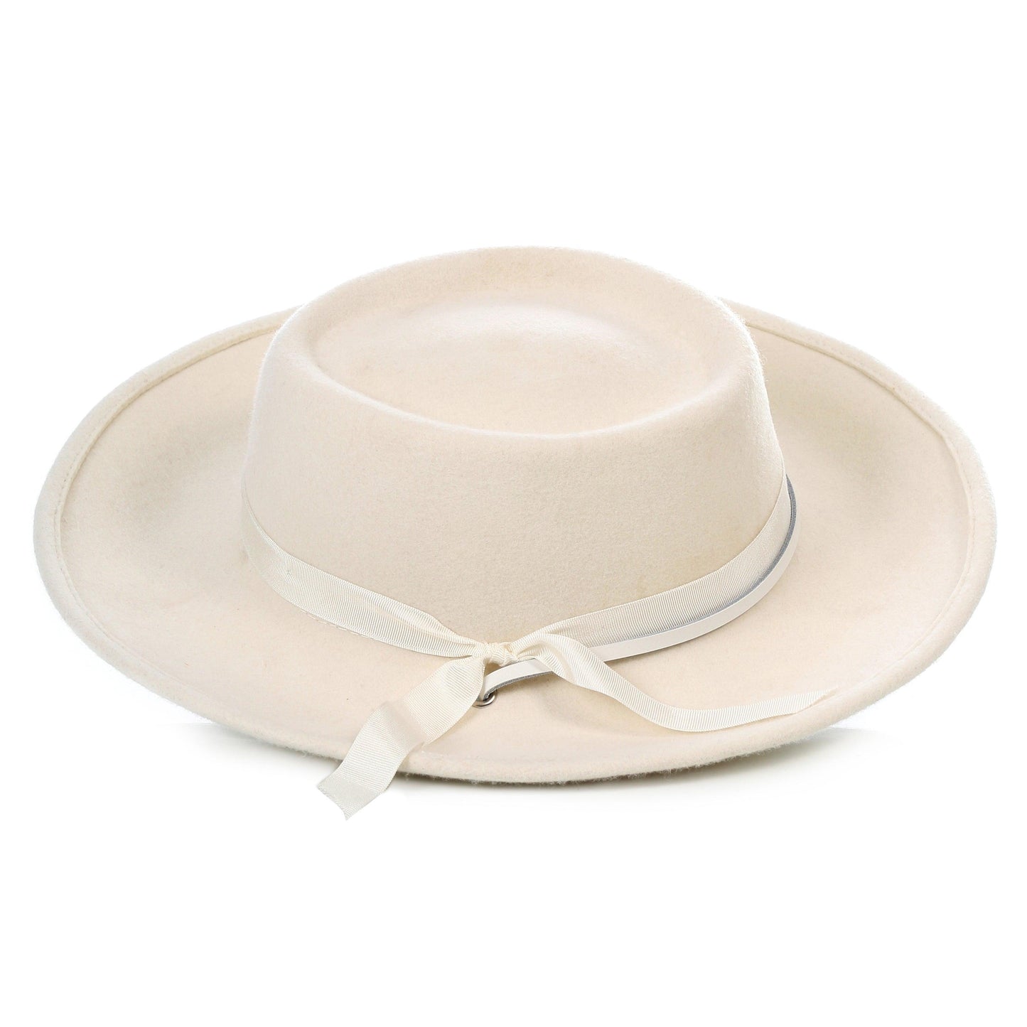 Off White Wide Brim Fedora - Earp - Ferrecci USA 
